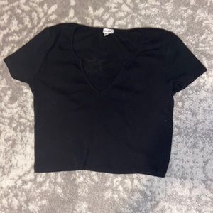 Black crop top from Garage